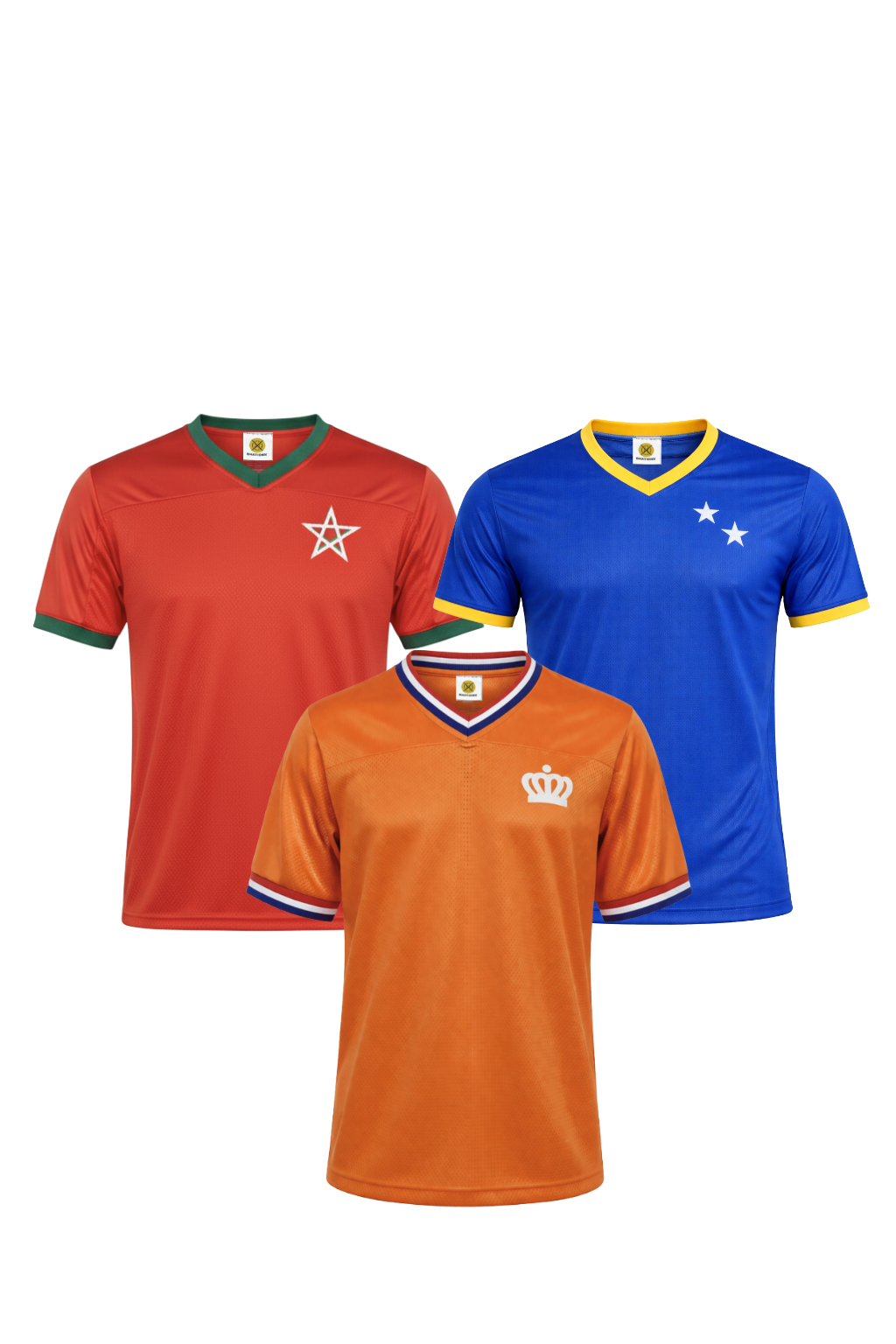 Oranje supporters shirt met Nederlandse vlag en kroon