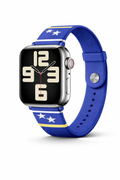blauw smartwatch bandje Curaçao vlag siliconen BNationX