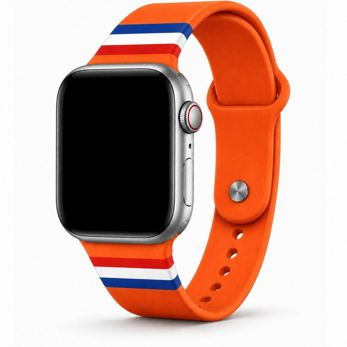Apple Watch bandje Nederland – oranje horlogebandje met Nederlandse vlag – BnationX