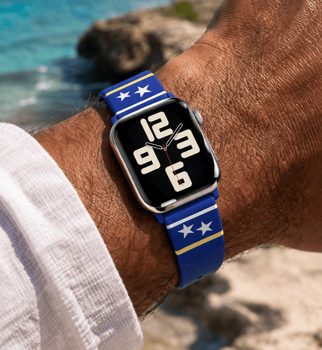 Oranje smartwatch bandje voor heren met Nederlandse vlag design – sportief en stijlvol horlogebandje