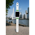 Rotterdam Apple Watch bandje met Erasmusbrug en skyline op de achtergrond.