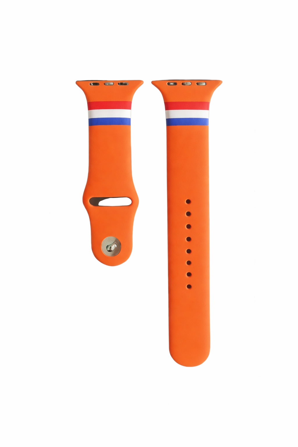 Apple Watch bandje Nederland oranje siliconen achterkant delen rood wit blauw BNationX