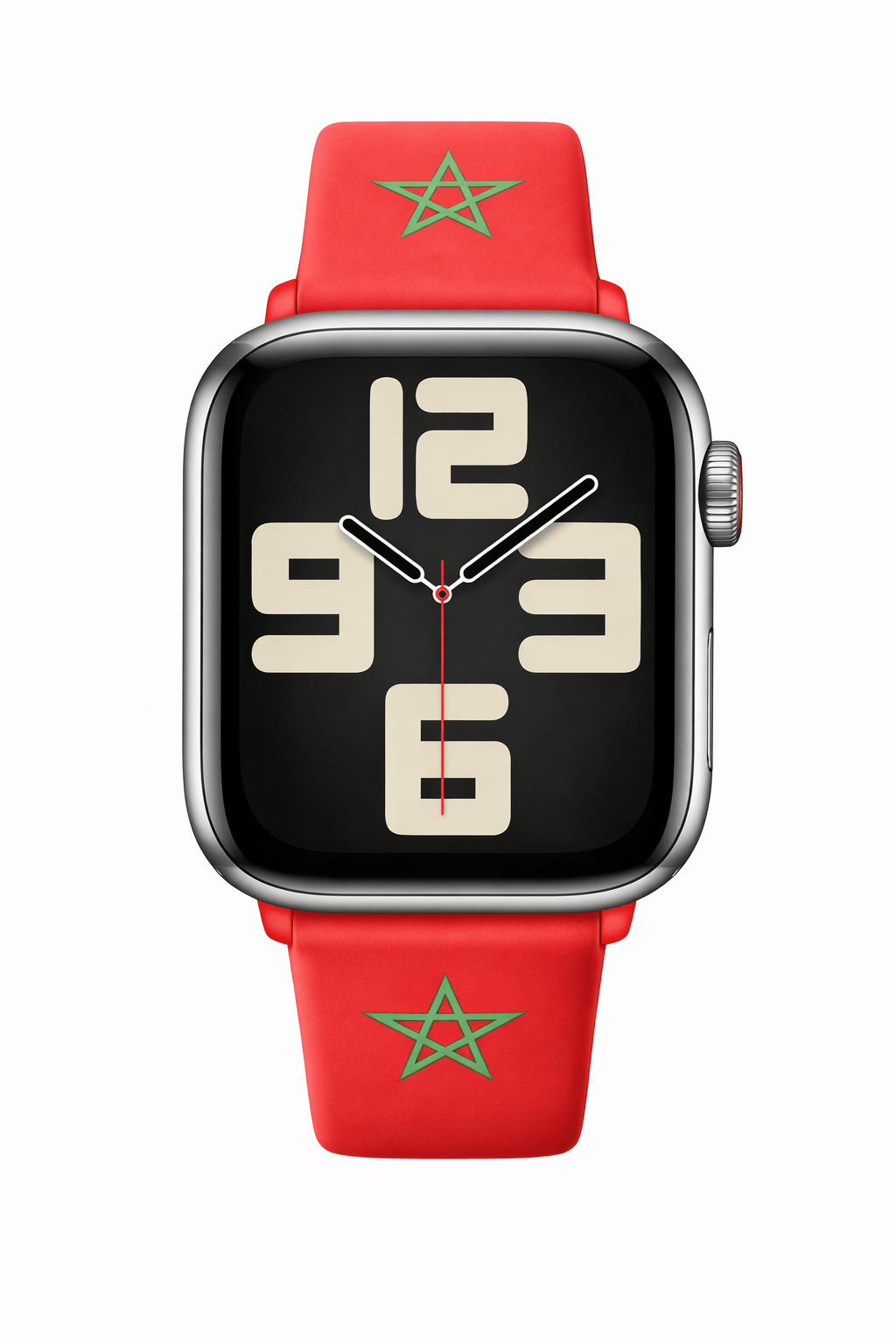 rood smartwatch bandje Marokko vlag close up BNationX